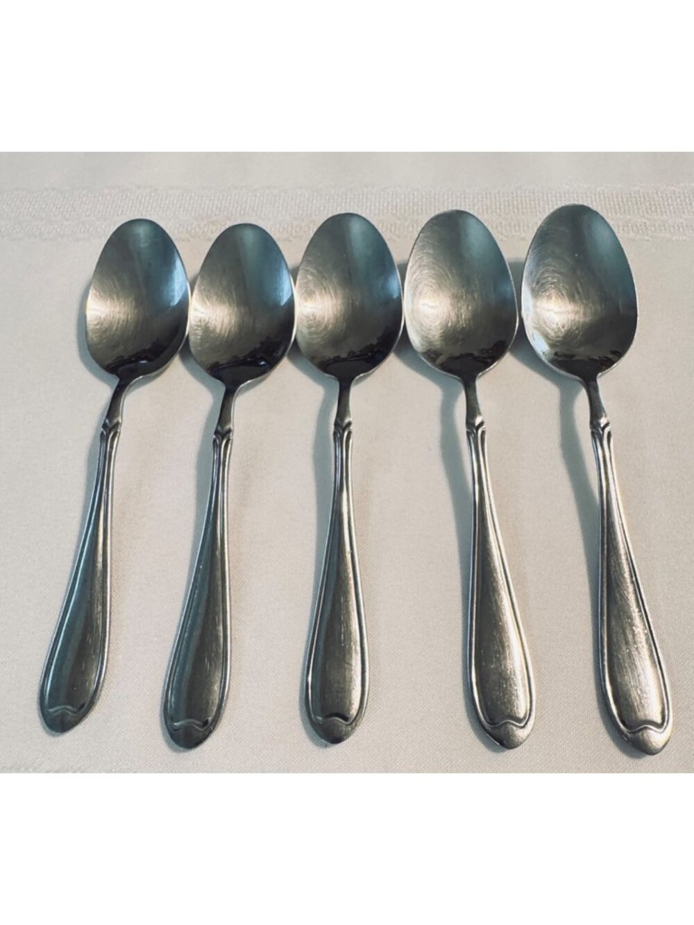5 Wallace SUMMERSET Teaspoons Stainless Steel